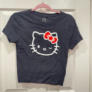 Hello Kitty Black Crop Top